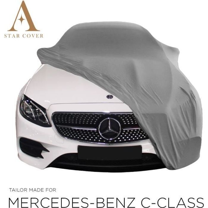 MERCEDES-BENZ C-CLASS (W205) BÂCHE DE PROTECTION POUR INTÉRIEUR GRIS NOUVEAUX COUVERTURE DE VOITURE CARCOVER