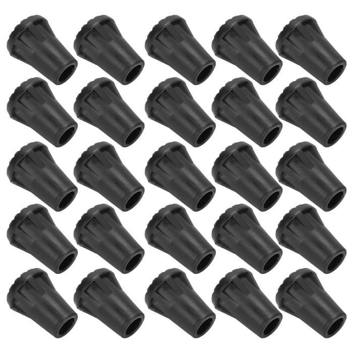 Embouts de bâton de marche robustes, protecteurs de virole portables légers en caoutchouc, embouts en PVC, embouts de canne pour