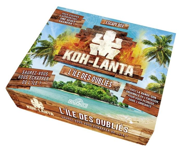 Koh-Lanta - L'île des oubliés Escape Box - Escape game enfant de 2 à 5 joueurs - Dès 8 ans