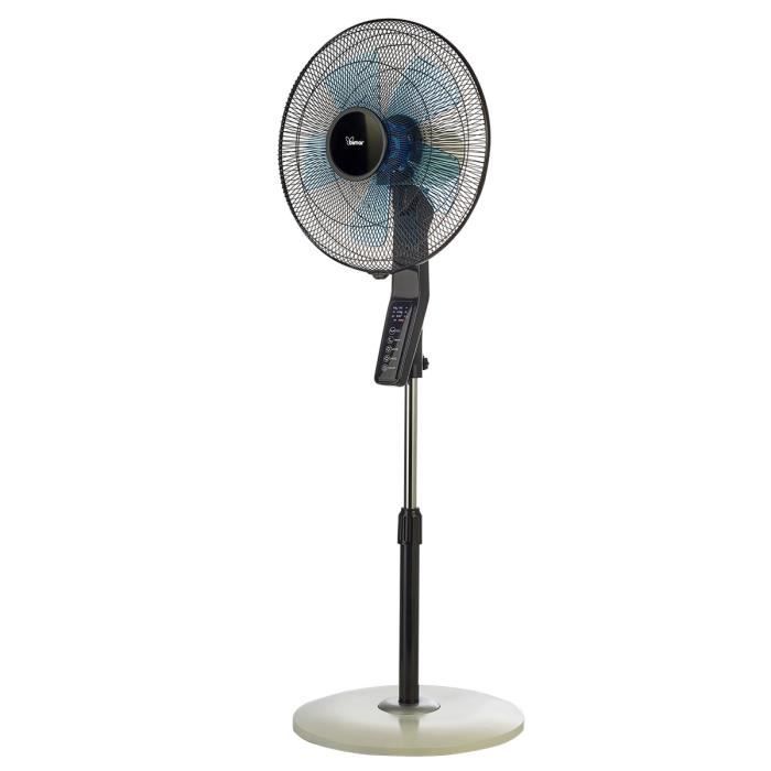 Fanelite Ventilateur Sur Pied 40 Cm S1632-RPG – Anti-moustiques, Télécommande, 3 Vitesses, Ultra Silencieux