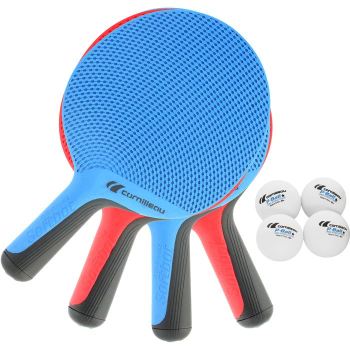 Raquette de Ping Pong d'extérieur Softbat Pack Quatro (4 raquettes)