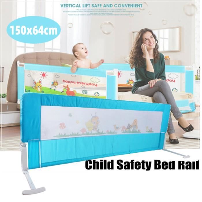 ALA Blue 150cm Folding Toddler Safety Bed Rail Kids Sleep Guard Protection *422