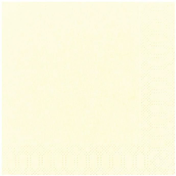 DUNI - 20 Serviettes ouate 33x33cm 3 plis Crème