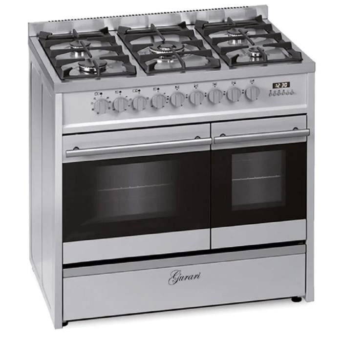 Gurari GCH E 916 X Cuisinière électrique à gaz en acier inoxydable 90 cm Range Coocker