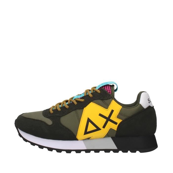 Sun68 Z40113 chaussures de tennis faible homme VERT