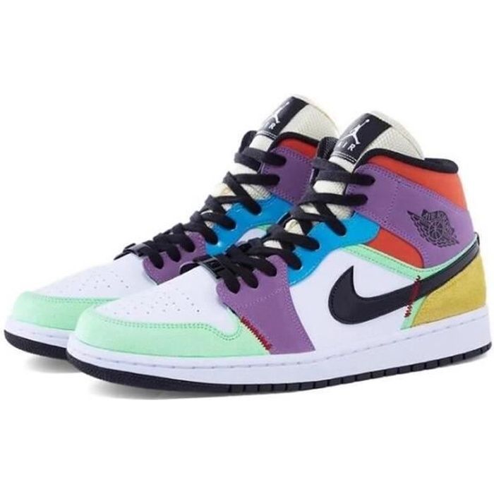 Nike Air Jordan 1 Mid SE “Multicolor” Chaussures de Basket Air Jordan One Pas Cher pour Homme Femme Multicolore