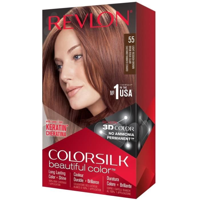 COLORSILK Coloration N°55 - Brun roux clair - 59,1 ml