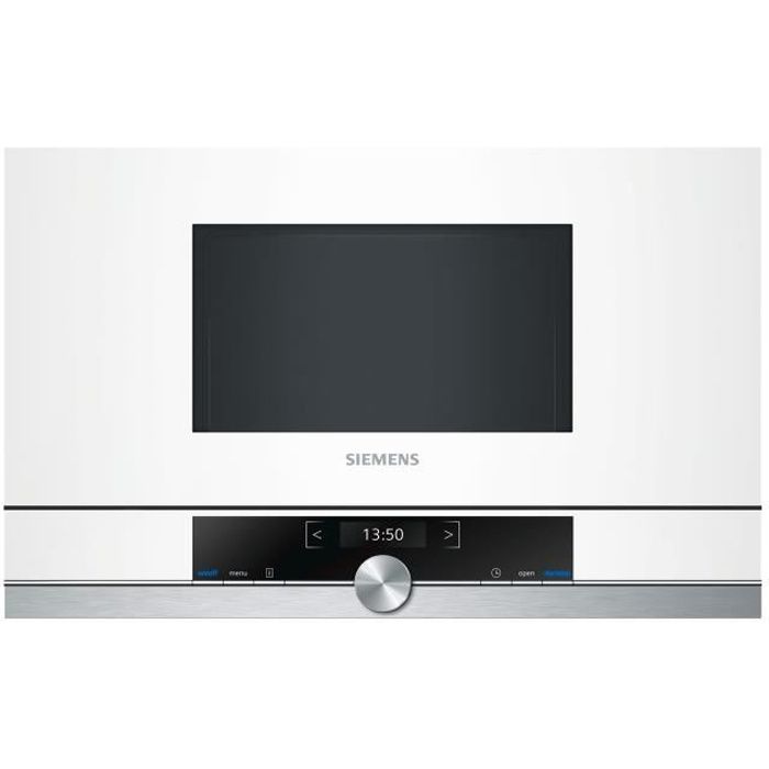 Siemens iQ700 BF634RGW1 Four micro-ondes monofonction intégrable 21 litres 900 Watt blanc