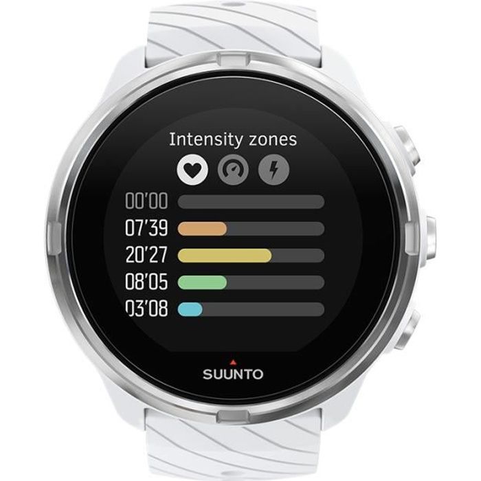 Suunto 9, Argent, Blanc