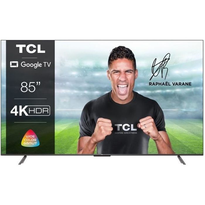 TCL - 85P731 - TV LED - UHD 4K - 85" (215,9 cm) - HDR10, HDR10+, HDR HLG, Dolby Vision et Game Master - Google TV - 3 ports HDMI