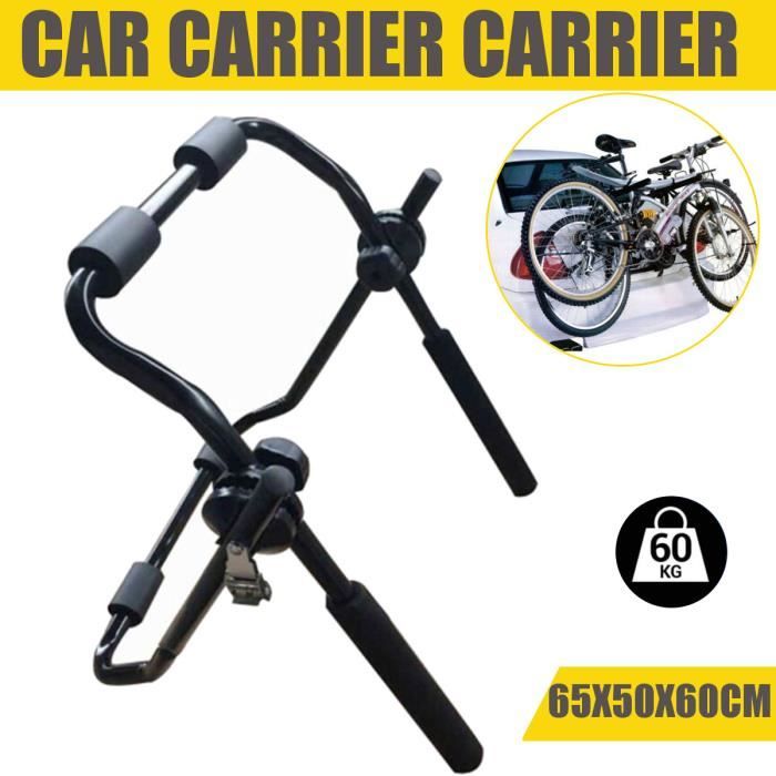 Porte vélos hayon voiture Coffre fixation Montage universel Pour 2 vélos capacité 60 kg