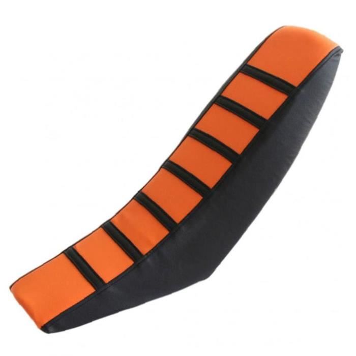 Couverture du siège de moto Universal PVC Motocrosscosse Compatible avec Compatible avec Orange