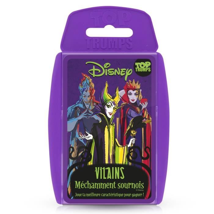 DISNEY VILLAINS Jeu de cartes Top Trumps