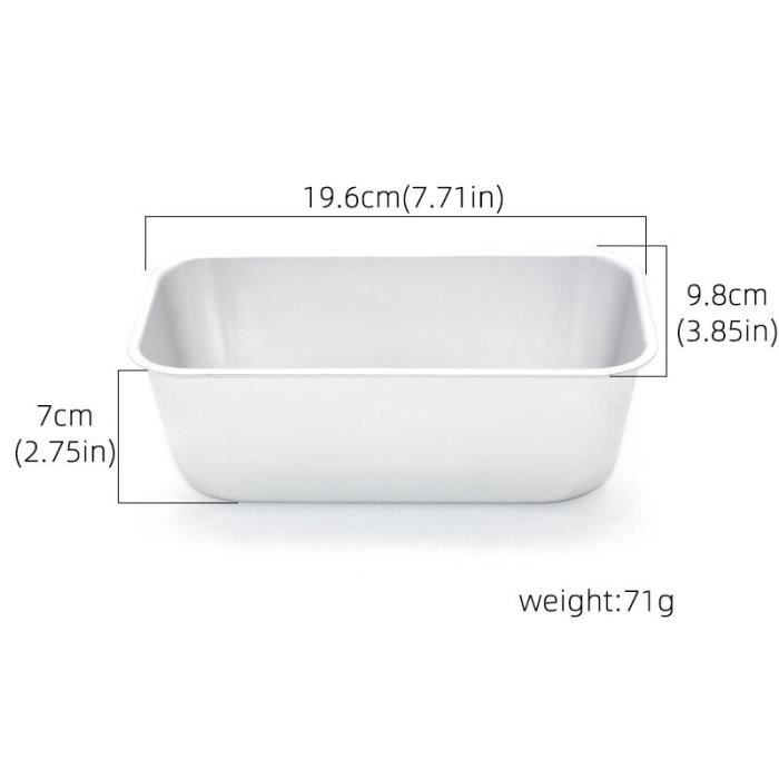 Size 5 -Moule à pain rectangulaire en aluminium,pour gâteau,Toast,Brownie,outils de cuisine,accessoires