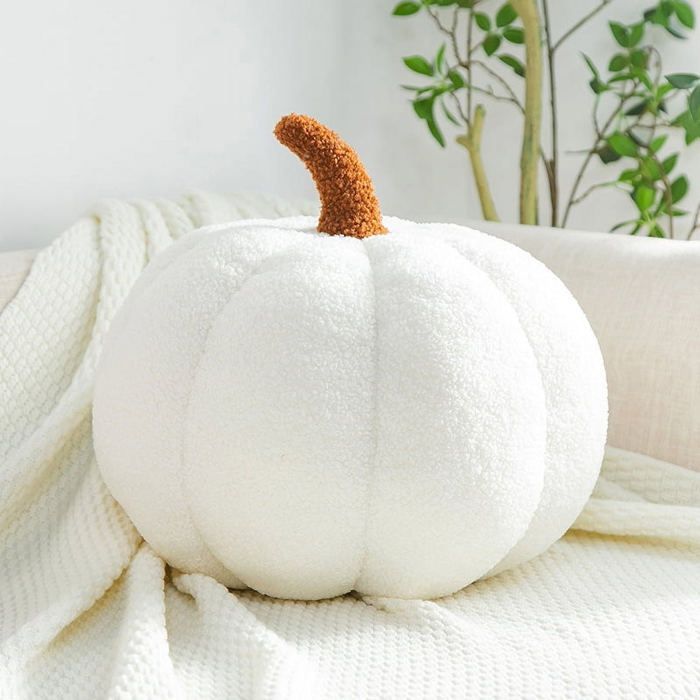 8 Citrouilles Décoratives En Mousse Rose - Fausses Citrouilles Halloween Accessoires - Neuf