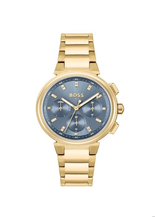 HUGO BOSS Montre Femme Boss One 1502677 - Bracelet Acier Dor&eacute;