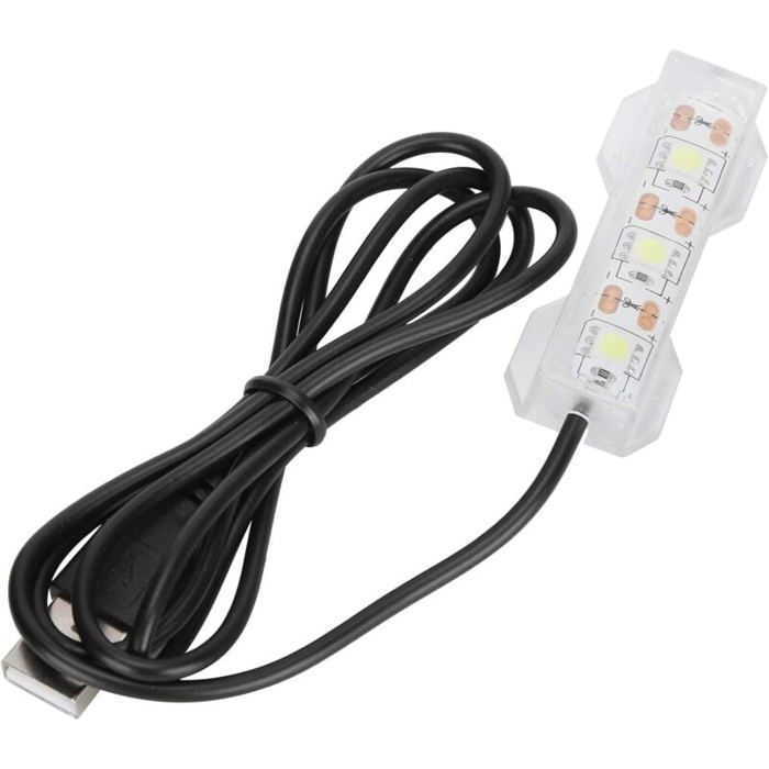 Comparer les prix de Petite Lumière Daquarium Lampe à Clip Rampe LED Laquarium de Plante Lamp en Plastique Lumineuse pour Décorations Marines deau
