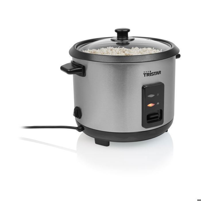 Tristar RK 6147 Cuiseur à riz 15 Acier inoxydable Fonction maintien au chaud Inclus tasse doseuse et cuillère