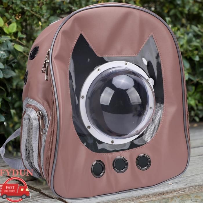 FYDUN sac à dos de voyage pour chat Sac à Dos De Transport Pour Chat Sac à Dos Multifonction à Bulles Pour animalerie kit Brun