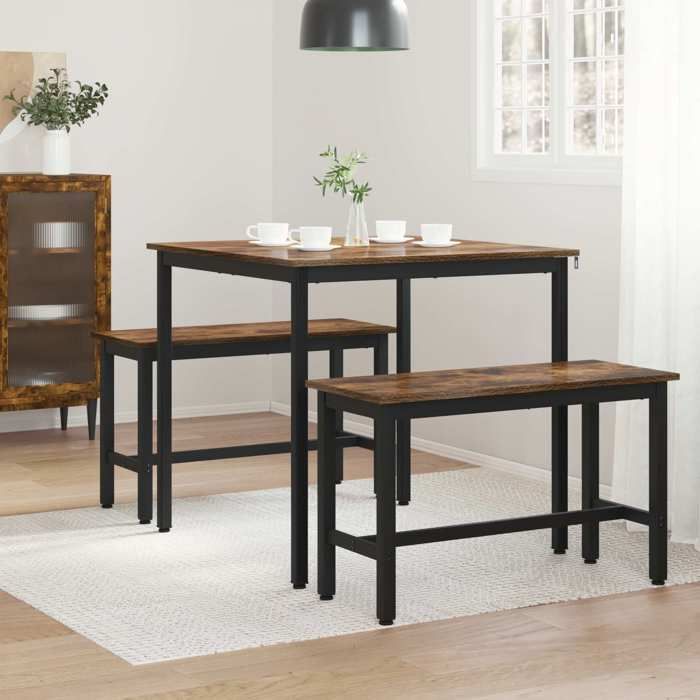 ShieldPro®Table cuisine(Rectangle) SOLOMON Gris Table de salle à manger - FAFA-TOP - Meuble de salon - / Table de repas MÉTAL 823472
