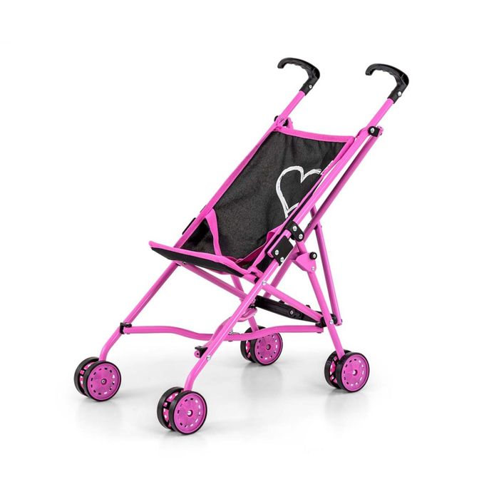 Poussette poupée - MILLY MALLY - 5901761129335 - Noir - Châssis métal - Roues solides