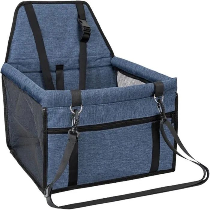 Panier de transport - Siège auto pour chien - Tissu Oxford 600D - Imperméable & antidérapant - Poche de rangement