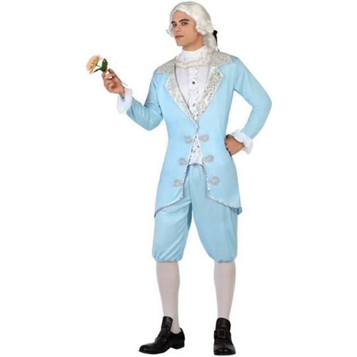 Déguisement Courtisan Bleu Homme M/L - ATOSA - Costume Luxe - Renaissance - Adulte 18+