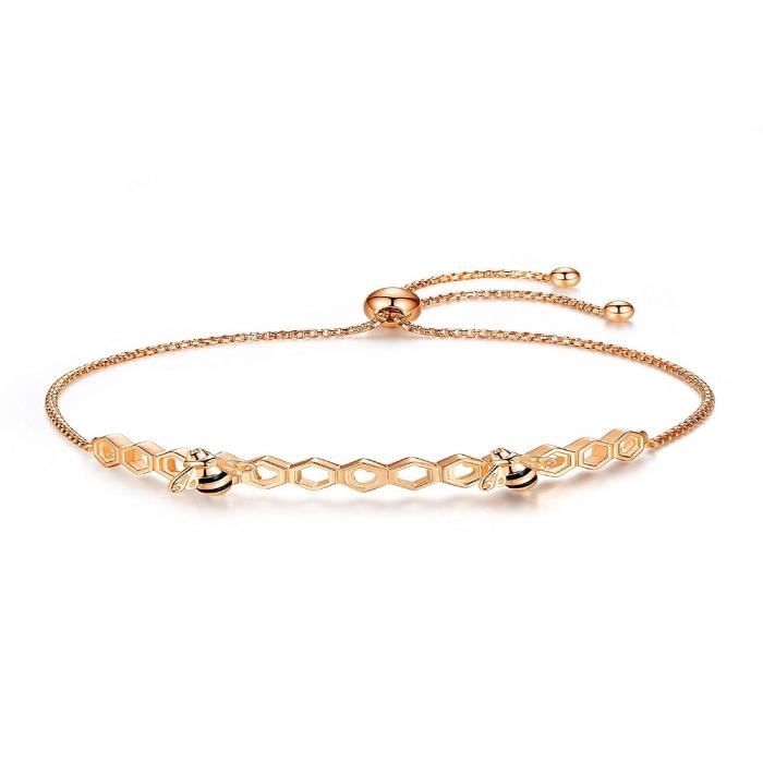 Classics Bracelet Double Tour Lien Liberty et Tr/èfle Argent LES POULETTES BIJOUX