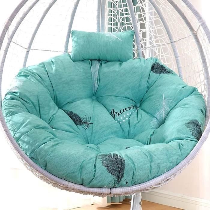 Fauteuil Suspendu Pliable En Rotin Synthétique – Avec Coussins, Pour Intérieur Et Extérieur