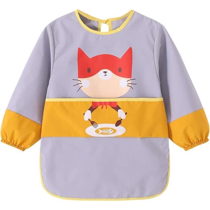 GEBETTER 1Pc Tablier Peinture Enfant Blouse Imperméable Réutilisable Manche Longue avec Poche Fourniture Rentrée Ecole Garçon Fille 7-11 ans pour Art Peinture Coloriage (Orange GEBETTER 1Pc Tablier Peinture Enfant Blouse Imperméable Réutilisable Manche Longue avec Poche Fourniture Rentrée Ecole Garçon Fille 7-11 ans pour Art Peinture Coloriage (Orange