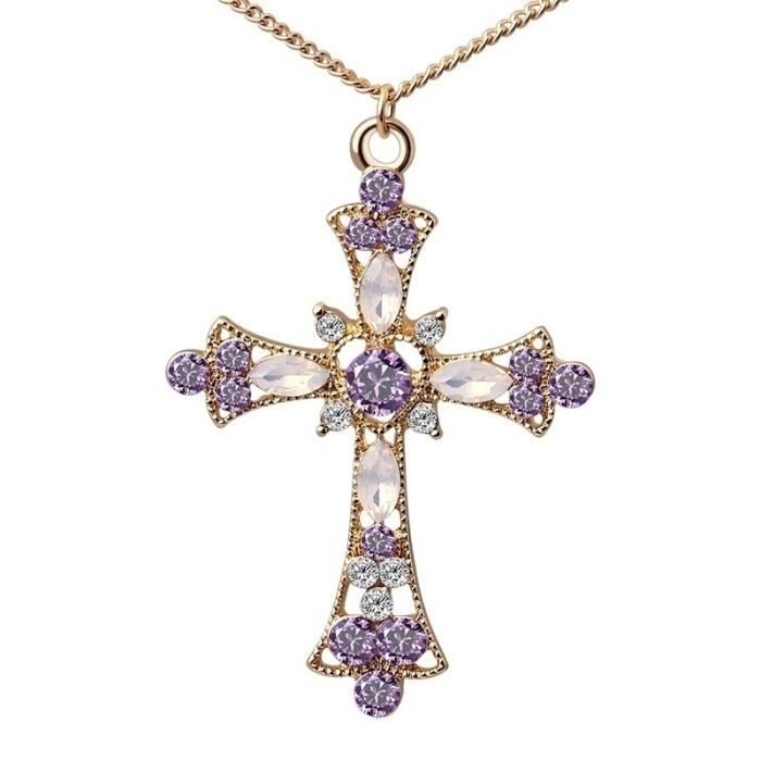 Collier croix de dieu clearance