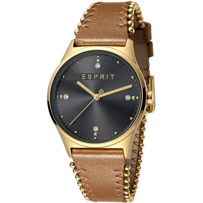 Esprit Femmes Analogique Quartz Montre avec Bracelet en Cuir ES1L032L0035 Esprit Femmes Analogique Quartz Montre avec Bracelet en Cuir ES1L032L0035