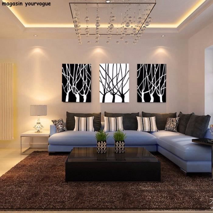 Sans cadre Toile wall art 3 pcs moderne mur photos pour salon peintures à l' huile décor à la maison toile peinture - Achat / Vente tableau - toile -  Cdiscount
