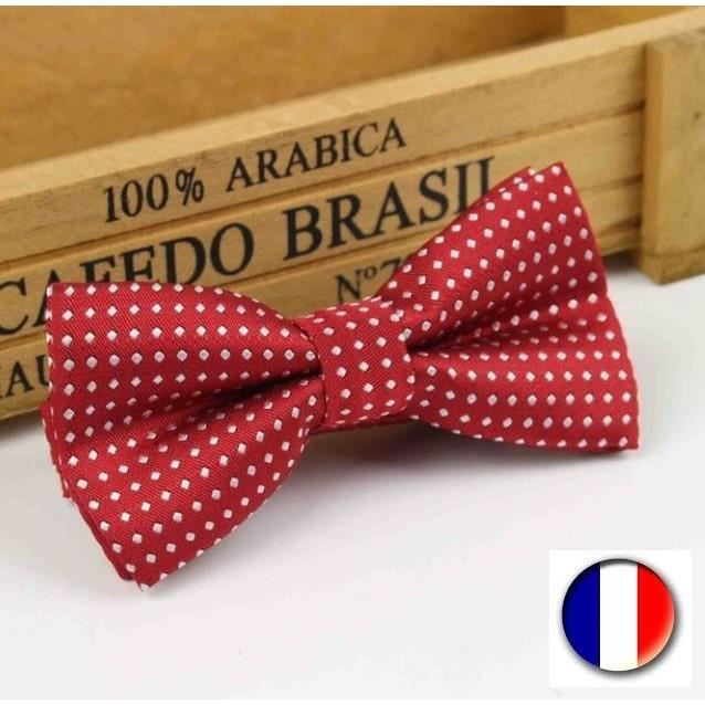 Noeud Papillon Bebe Enfant Rouge A Pois Blanc Cdiscount Pret A Porter