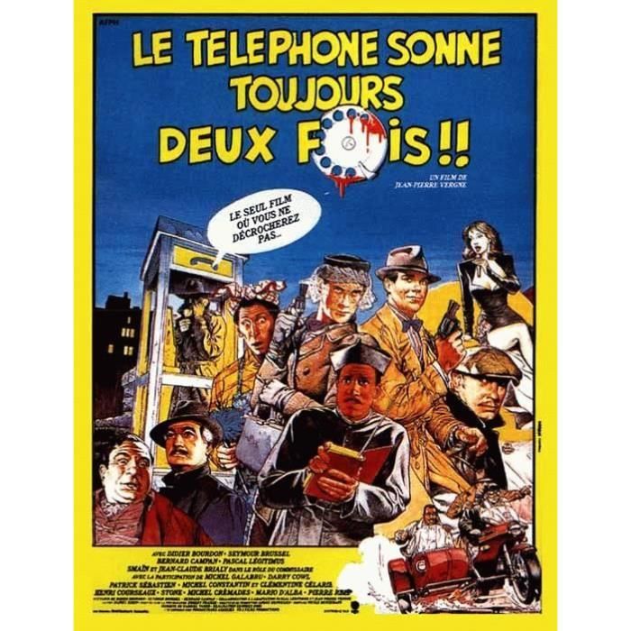 Le Telephone Sonne Toujours Deux Fois Le Téléphone Sonne Toujours Deux Fois - - 116x158cm - AFFICHE ORIGINALE