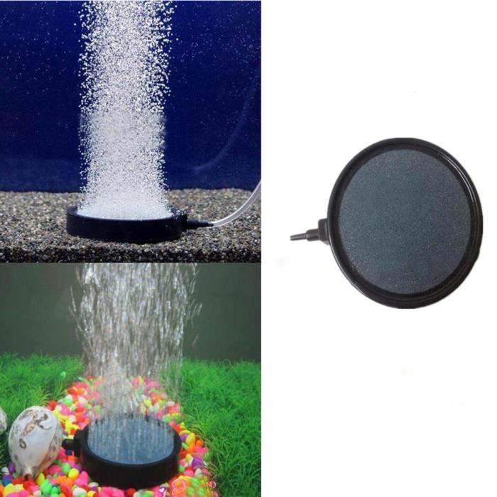 Bulle D Air Sous Verre Trempé Pierre à Air Bulle Disque Diffusseur Oxygène pour Aquarium Poisson