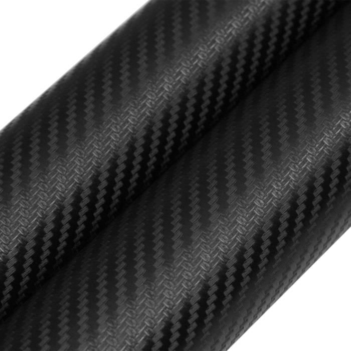 Film Voiture Adhésif 3D Carbone Mat - BKstuff, Noir, Sans Bulles, PVC Auto-adhésif