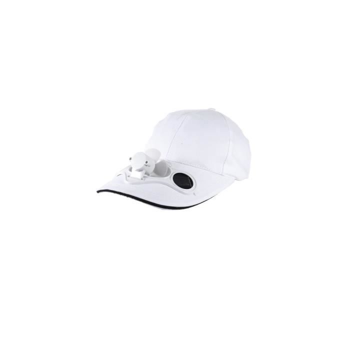 Casquette rafraichissante solaire ventilateur et deux