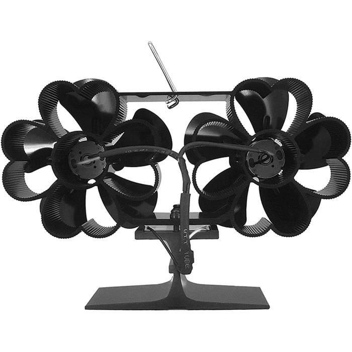 Ventilateur Poele À Bois 10 Lames Silencieux Ventilateur Cheminee