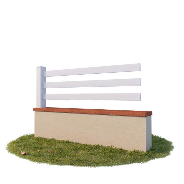 Module clôture PRO 72 cm - 3 Lisses