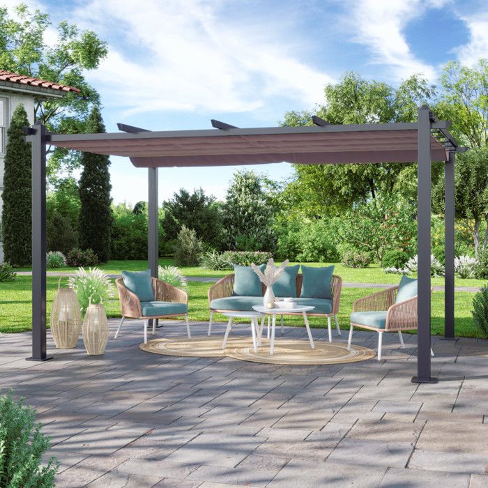 Tonnelle 4x3 Toile Retractable Achat Vente Tonnelle 4x3 Toile