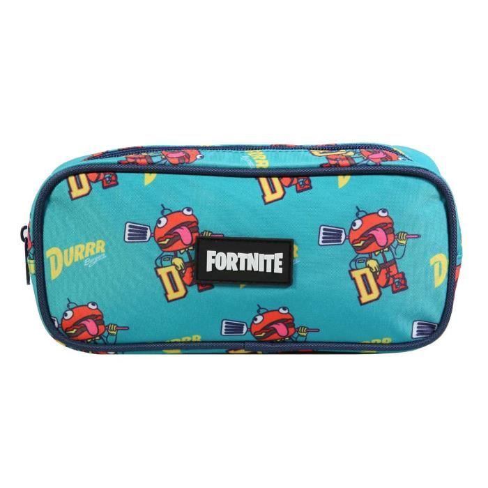 Bagtrotter Zaino Fortnite 1 Scomparto 40 Cm - Blu Con Stampe Hamburger, Poliestere Resistente, Spallacci Imbottiti, Tasca Frontale, Per Scuola E Tempo Libero