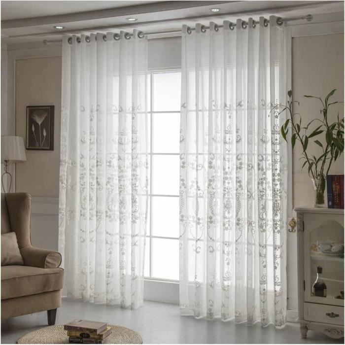 Rideau Voilage Lisséa 140x240cm Naturel | Leroy Merlin