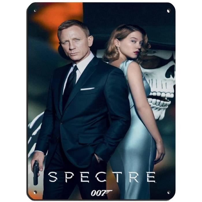 Affiche rétro James Bond Spectre Movie en métal - Art rétro chic ...