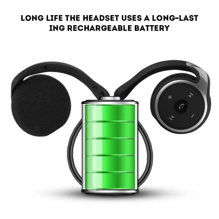 Garosa Casque de sport Bluetooth Écouteurs de tour de cou Écouteurs Casque Tour de cou portable Bluetooth4.1 casque sport casque\