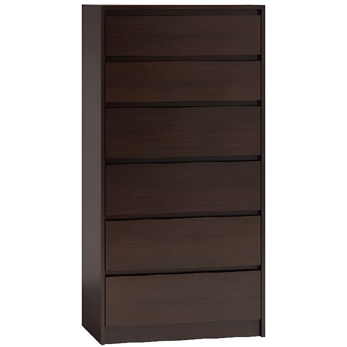 Commode Moderne Avec 6 Tiroirs Karo K6 43 Wenge Achat Vente Commode De Chambre Commode Moderne Avec 6 Cdiscount
