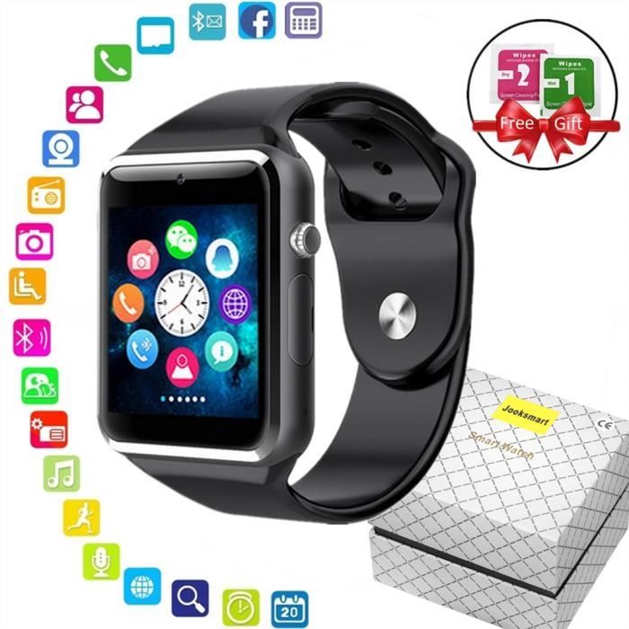 Jooksmart Montre Connect e Homme Bluetooth Smartwatch Pas Cher
