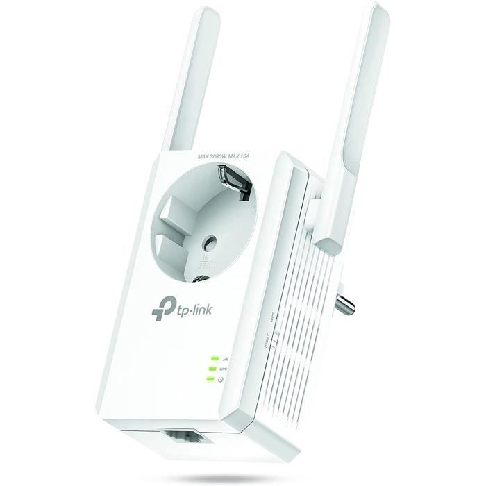 TPLink Repeteur 300 Mbps WiFi N, 1 Port Prise Integree