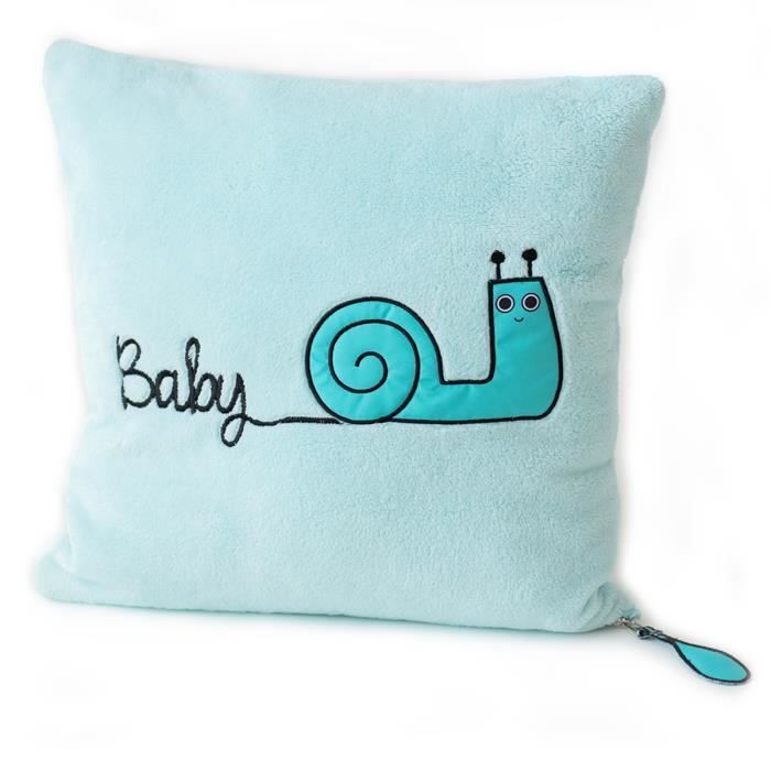 Milk Moo Sangaloz Coussin Pour Naissance Oreiller De Soutien De La Tete Pour Enfant Voyage Lit Berceau Poussette 40x40cm Bleu Clai Cdiscount Maison