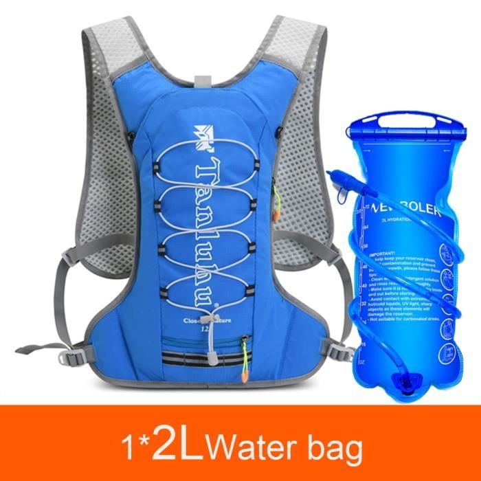 Poche eau,Sac à dos gilet d'hydratation pour course à pied,12l,Ultra Trail, sac à dos pour Marathon,flacon - Type add 2L water bag -E - Cdiscount